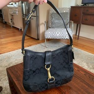 COACH Black Hampton Hobo Bag No H0793-11058